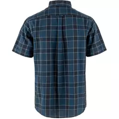 Fjällräven Övik Travel rövid ujjú férfi ing, Indigo blue-dark navy, L