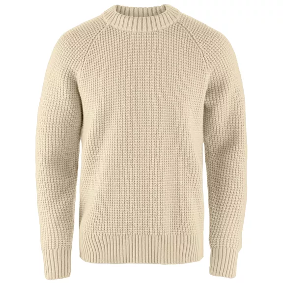 Fjällräven Övik Waffle férfi pulóver, Light Beige, S