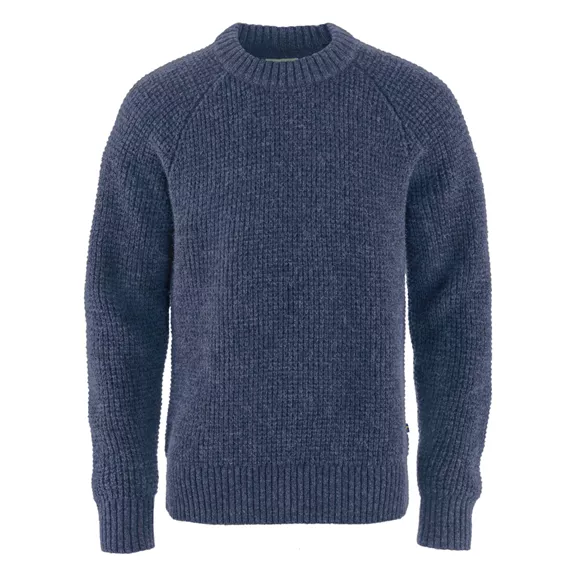 Fjällräven Övik Waffle férfi pulóver, Navy, S