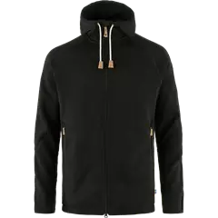 Fjällräven Övik kapucnis férfi fleece, Black, S