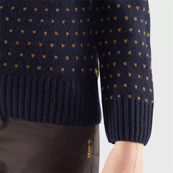 Fjällräven Övik női kötött kardigán, 555-dark navy, S