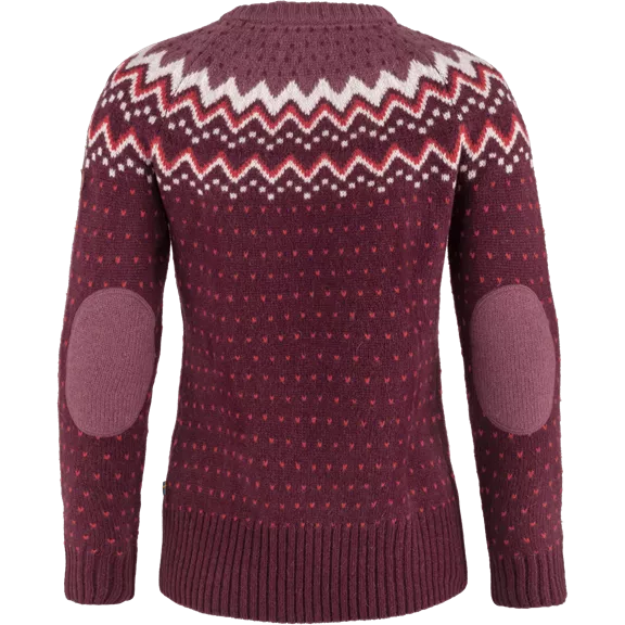 Fjällräven Övik női kötött pulóver, 356-dark garnet, M
