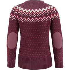 Fjällräven Övik női kötött pulóver, 356-dark garnet, XS