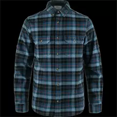 Fjällräven Singi Heavy Flannel hosszú ujjú férfi ing, Dark Navy-Indigo Blue, S