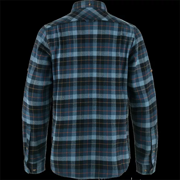 Fjällräven Singi Heavy Flannel hosszú ujjú férfi ing, Dark Navy-Indigo Blue, S