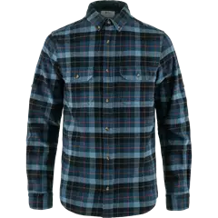 Fjällräven Singi Heavy Flannel hosszú ujjú férfi ing, Dark Navy-Indigo Blue, S