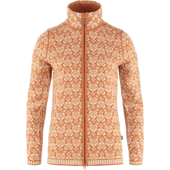 Fjällräven Snow kötött női kardigán, Desert Brown, L