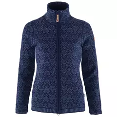 Fjällräven Snow kötött női kardigán, dark navy, L.