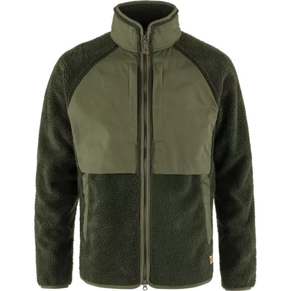 Fjällräven Vardag Pile férfi kabát, Deep Forest-Laurel Green, M