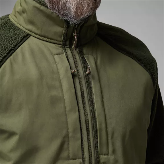 Fjällräven Vardag Pile férfi kabát, Deep Forest-Laurel Green, M