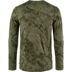Fjällräven Värmland Wool hosszú ujjú férfi póló, Green Camo, S
