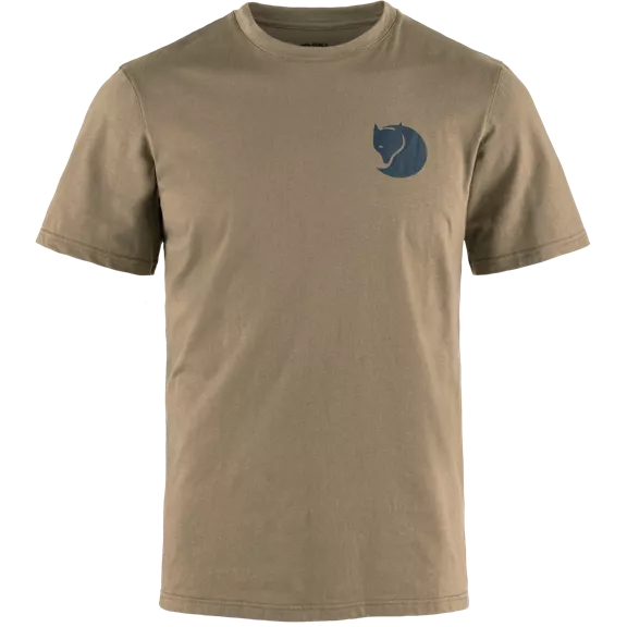 Fjällräven Walk With Nature T-shirt férfi póló, Suede Brown, XL