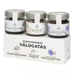 Forest Kitchen szarvasgombás válogatás (egész nyári szarvasgomba, szarvasgombás peszto, szarvasgombás szilvalekvár)