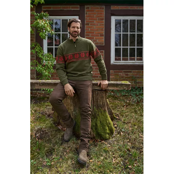 Foresta Gunnar férfi pulóver, oliv, 48