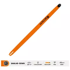 GB Arbor Tech vezetőlemez 3/8"LP, 1,3 mm, 120 cm, 153 szem