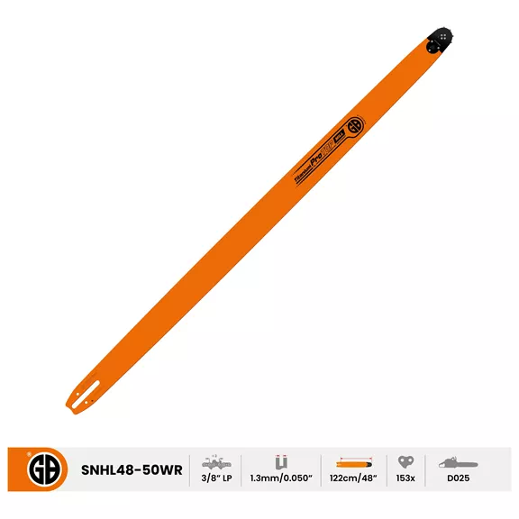 GB Arbor Tech vezetőlemez 3/8"LP, 1,3 mm, 120 cm, 153 szem