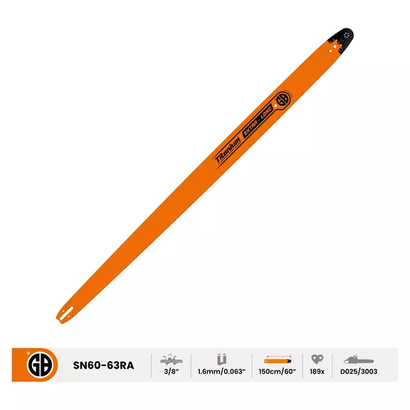GB TITANIUM Pro hosszú vezetőlemez 150cm Stihl 3/8"/1,6mm/189szem