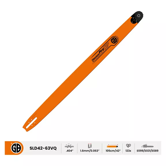 GB Titanium ProTOP vezetőlemez 105 cm, .404"-1,6mm, 123 szem