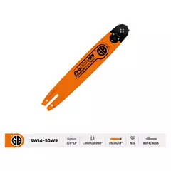 GB Titanium ProTOP vezetőlemez 3/8"LP, 1,3 mm, 35 cm, 50 szem