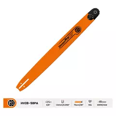 GB Titanium ProTop vezetőlemez, (cm/Zoll): 70/28 / 3/8" 1,5 mm/ 93T
