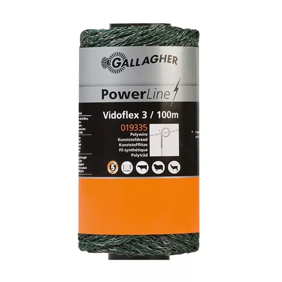 Gallagher villanypásztor zsinór 100m 6 fémszál (zöld) Gallagher villanypásztor zsinór 100m 6 fémszál (zöld)