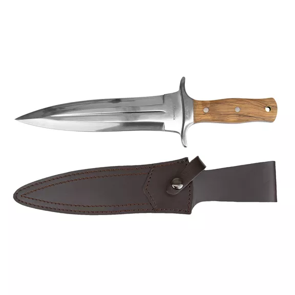 Guerreroknives Saufänger Olivenholz tőrkés