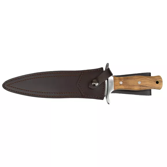 Guerreroknives Saufänger Olivenholz tőrkés