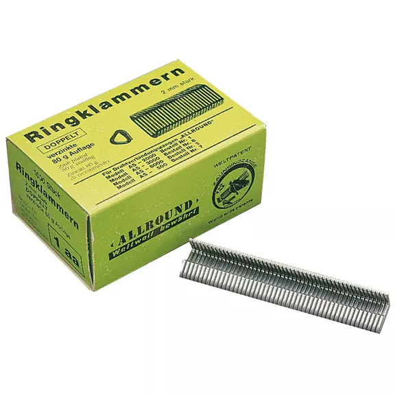 Gyűrűkapocs, horganyzott 2mm, cink, 1000 db 35 kp Gyűrűkapocs, horganyzott 2mm, cink, 1000 db 35 kp