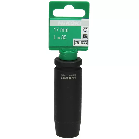 HIKOKI 1/2"-os dugókulcs, 17 x 85mm, ütvecsavarozóhoz