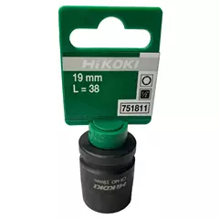HIKOKI 1/2"-os dugókulcs, 19 x 38mm, ütvecsavarozóhoz