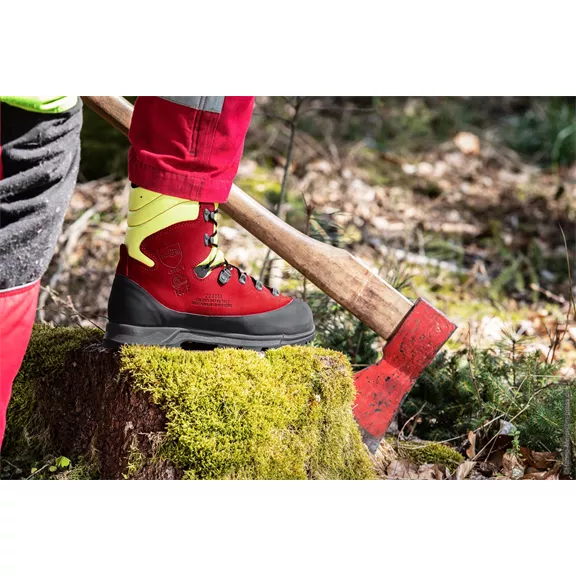 Haix Protector Forest 2.1 GTX, vágásvédelmi bakancs, rot-gelb,7,5.