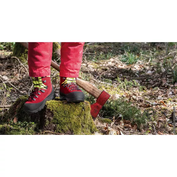 Haix Protector Forest 2.1 GTX, vágásvédelmi bakancs, rot-gelb,7,5.