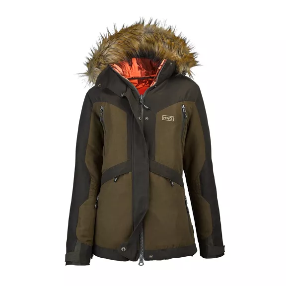 Hart Altai-J2D női télikabát, Braun-Camo orange XS