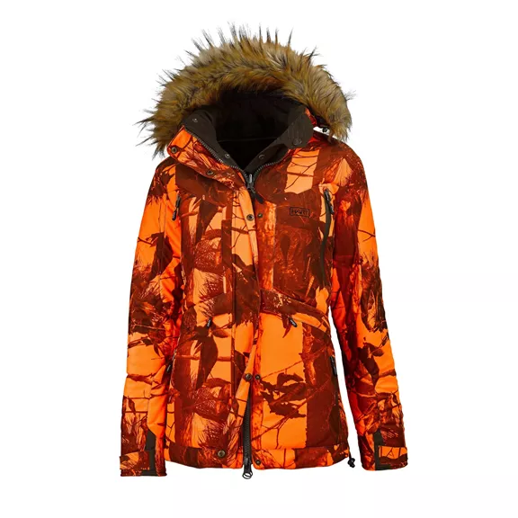 Hart Altai-J2D női télikabát, Braun-Camo orange XS