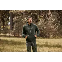 Hart Branded-H Hirsch férfi kapucnis pulóver, grün, M