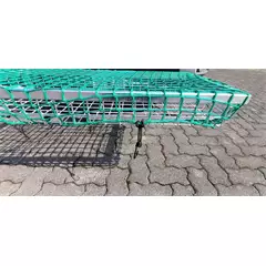 Heck-Pack vadszállító rácshoz rakományrögzító háló, zöld, 120 x 50 cm