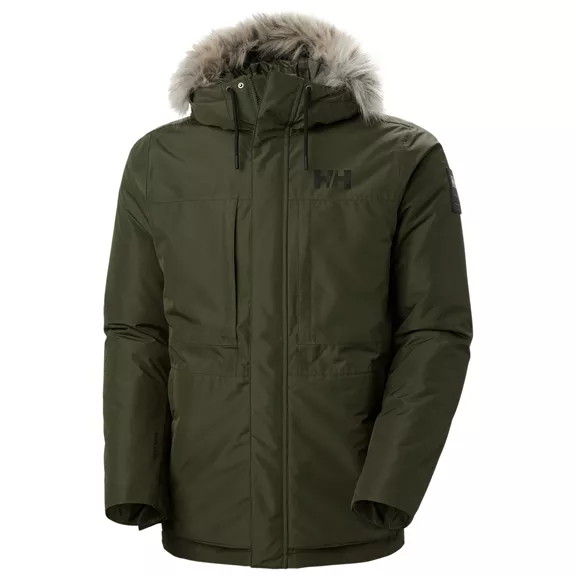 Helly Hansen Coastal 3.0 férfi kapucnis bélelt kabát, utility green, S.