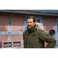 Helly Hansen Coastal 3.0 férfi kapucnis bélelt kabát, utility green, S.