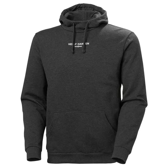 Helly Hansen Hoodie Classic Logo férfi kapucnis pulóver, black melange, 3XL.