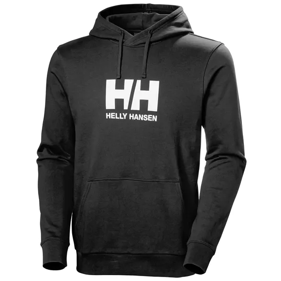 Helly Hansen Hoodie HH Logo 3.0 férfi kapucnis pulóver, black, S.