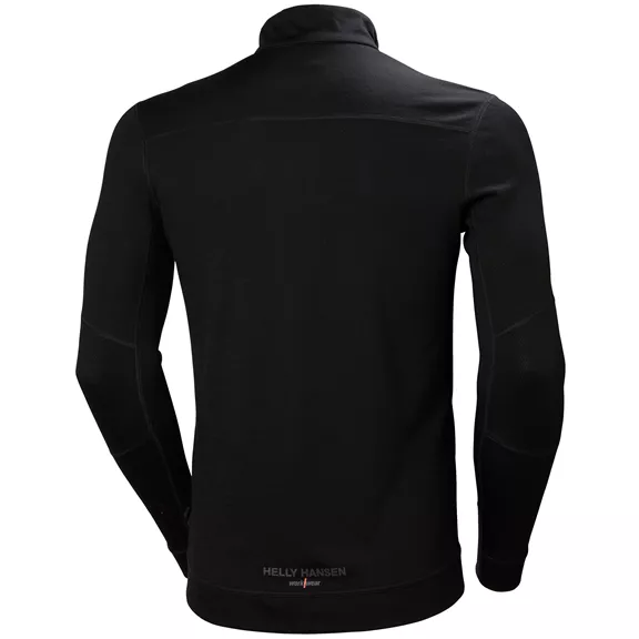 Helly Hansen Lifa Merino galléros felső, fekete, XS