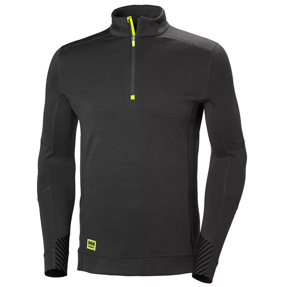 Helly Hansen Rolli Lifa Half Zip férfi aláöltözet felső, black, XL.