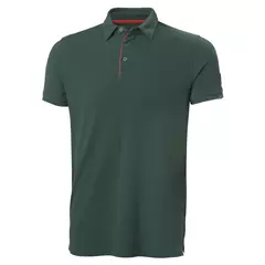 Helly Hansen Tech férfi galléros póló, darkest green, M.