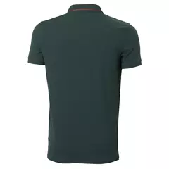 Helly Hansen Tech férfi galléros póló, darkest green, M.