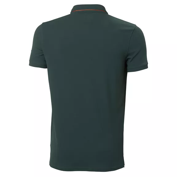 Helly Hansen Tech férfi galléros póló, darkest green, M.