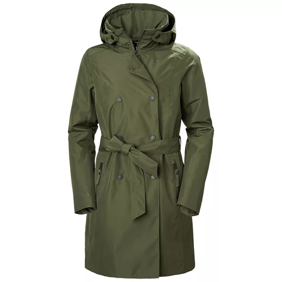 Helly Hansen Welsey II Trench Insulated női bélelt kabát, utility green, S.