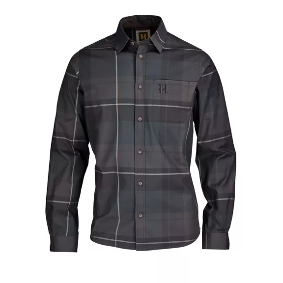 Härkila Akse hosszú ujjú férfi ing, Shadow brown check, XL