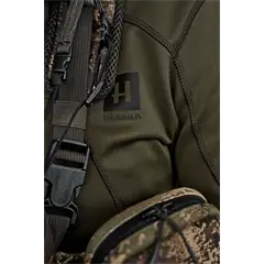 Härkila Deer Stalker full zip férfi fleece, Willow green, 3XL