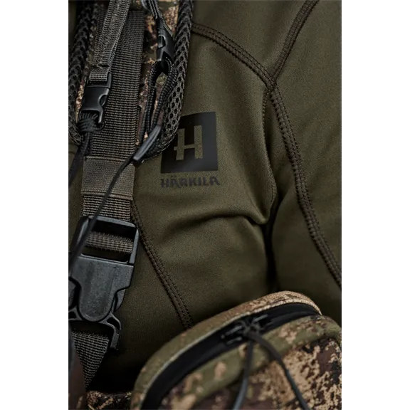 Härkila Deer Stalker full zip férfi fleece, Willow green, 3XL