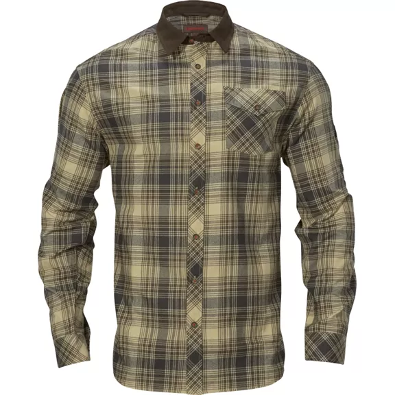 Härkila Driven Hunt flannel hosszú ujjú férfi ing, Light teak check, XXL